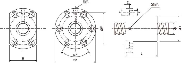 SFI02505-4 滾珠絲桿,